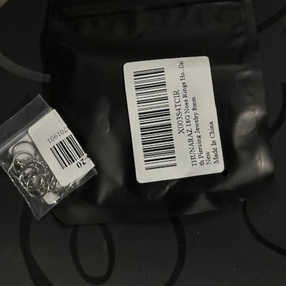 Nose Ring Set 18G 8mm  Assorted - Picture 3 of 3